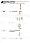 HBS Semester 1 Final Review Questions with Correct Ans.