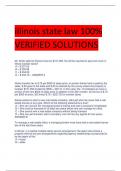 illinois state law 100%  VERIFIED SOLUTIONS