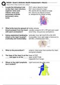 N3320 - Exam 2 (Holistic Health Assessment - Hixon) Questions & Ans..