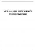 NRNP 6568 WEEK 5 COMPREHENSIVE PRACTICE REVIEW 2023