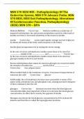 MSN 570 HESI MIX - Pathophysiology Of The Endocrine System, MSN 570 Advance Patho, MSN 570 HESI, HESI Exit Pathophysiology, Alterations Of Cardiovascular Function, Pathophysiology (HESI) MSN 570 – Q&A