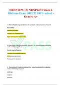 NR TEST GRADED A+ DETAILED QUESTIONS IN NR BEST