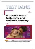 Introduction to Maternity and Pediatric Nursing 7edition Leifer (2015) TESTBANK