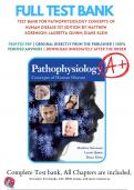 Test Bank For Pathophysiology Concepts of Human Disease, 1st Edition by Sorenson | 9780133414783 |2019-2020 | Chapter 1-53 | All Chapters with Answers and Rationals