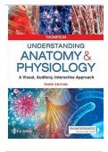 Test Bank For Understanding Anatomy & Physiology: A Visual, Auditory, Interactive Approach Third Edition By  Thompson||ISBN NO:10,080367645X||ISBN NO:13,978-0803676459||All Chapters||Complete Guide A+