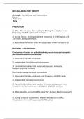 BIO 252 LABORATORY REPORT