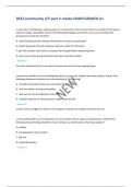 2023 community ATI part 2 retake EXAM GRADED A+