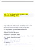   NCLEX-RN Study Guide questions and answers latest top score.