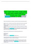 WEST COAST EMT FINAL EXAM LATEST 2023-2024 REAL EXAM CHAPTER 1-29 1700 QUESTIONS AND 100%CORRECT ANSWERS GRADE A+ GUARANTEED