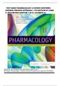 TEST BANK PHARMACOLOGY A PATIENT-CENTERED NURSING PROCESS APPROACH, 11TH EDITION BY LINDA E. MCCUISTION CHAPTER 1-58 A+ ULTIMATE A+