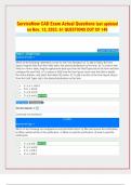ServiceNow CAD Exam Actual Questions last updated on Nov. 13, 2023. 61 QUESTIONS OUT OF 140