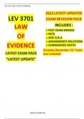 LEV 3701 2023 LATEST EXAMPACK.