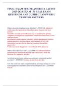 (150+ QUESTIONS AND ANSWERS) SCRIBE AMERICA LATEST 2023-2024 EXAM  (A+ GUARANTEE)