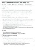 Week 5: Endocrine System Case Study : Advanced Pharmacology Fundamentals