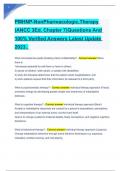 PMHNP-NonPharmacologic,Therapy (ANCC 3Ed, Chapter 7)Questions And 100% Verified Answers Latest Update 2023.docx