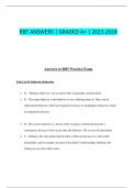 RBT ANSWERS | GRADED A+ | 2023-2024 Answers to RBT Practice Exam