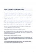 NGN ATI HESI PEDS EXAM QUESTIONS AND  CORRECT ANSWERS LATEST VERSION COMPILED HERE (A+ GRADED 100% VERIFIED)