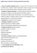 PMHNP ANCC CHAPTER 12 NEUROCOGNITIVE EXAM 2023