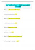 MLPAO Test Prep ~ ECG Latest 2023 Graded A