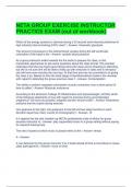 NETA GROUP EXERCISE INSTRUCTOR PRACTICE EXAM (out of workbook)