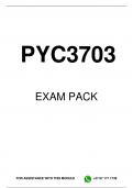 PYC3703 MCQ EXAM PACK 2024