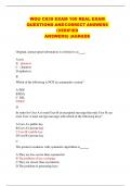 WGU C839 EXAM 100 REAL EXAM  QUESTIONS ANDCORRECT ANSWERS (VERIFIED ANSWERS) |AGRADE