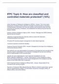 IFPC Topic 6 How are classified and controlled materials protected (16%)  questions and answers