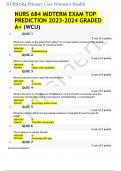 NURS 684 MIDTERM EXAM TOP PREDICTION 2023-2024 GRADED A+ (WCU)