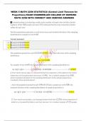 WEEK 5 MATH 225N STATISTICS (Central Limit Theorem for Proportions) EXAM CHAMBERLAIN COLLEGE OF NURSING MATH 225N WITH CORRECT AND VERIFIED ANSWERS
