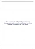 Davis Advantage for Pathophysiology: Introductory Concepts and Clinical Perspectives 2nd Edition by Theresa Capriotti / All Chapters 1-46 / Full Complete