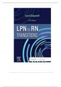  LPN to RN Transitions 5th Edition By Lora Claywell 9780323697972-Test Bank