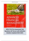 WGU C214 Pre-Assessment Test Questions (69 Terms) with Definitive Solutions Updated 2023-2024.