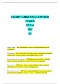 CRIMINOLOGY UNISA CMY1502 PASSED EXAM 2024 A+