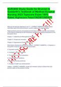 NUR3805 Study Guide for Brunner & Suddarth's Textbook of Medical-Surgical Nursing 2023 Topscore Exam 100% Rated Highscore Pass!!!NEW!!!NEW!!!