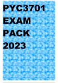 PYC3701 EXAM PACK 2023