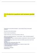 514 Endocrine questions and answers graded A+.