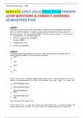 NURS 676 (2023-2024) FINAL EXAM VERSION  2(100 QUESTIONS & CORRECT ANSWERS) GUARANTEED PASS