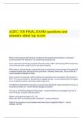 AGEC 105 FINAL EXAM questions and answers latest top score