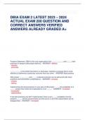 DBIA EXAM 2 LATEST 2023 – 2024 ACTUAL EXAM 200 QUESTION AND CORRECT ANSWERS VERIFIED ANSWERS ALREADY GRADED A+ Purpose Statement: DBIA is the only organization that _____ , _____, and _____ best practices in design-build project delivery. - ANSWER-- defin