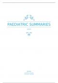 Paediatric Summaries