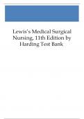 LEWIS'S MEDICAL SURGICAL NURSING TEST BANK 11TH EDITION HARDING Test Bank - Lewis's Medical Surgical Nursing (11th Edition by Harding) 1 Table of Contents