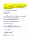 FINAL EXAM: ATI Safe Dosage, Nursing Conversions, ATI Medication Administration (Dosage Calculation), Drugs for Nurs 3110 Final, Dosages by Weights ATI, ATI Injectable Meds Test, ATI Oral Medications Test, Nurs 3110 M 11,109,8,7,6 (Answered)