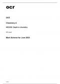 ocr AS Level Chemistry A (H032/02) MARK SCHEME AND QUESTION PAPER June2023.