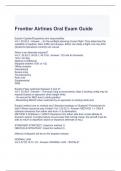 Frontier Airlines Oral Exam Guide Questions and Answers