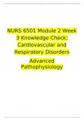 NURS 6501 Module 2 Week 3 