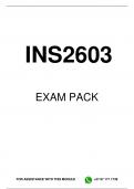 INS2603 EXAM PACK 2023