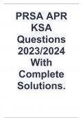  PRSA APR Exam 2023/2024 Complete Solution Package