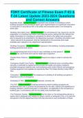 FDNY Certificate of Fitness Exam F-03 & F-04 Latest Update 2023-2024 Questions and Correct Answers