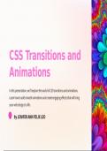 Css transitions and animations theory