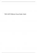 NSG 6430 MIDTERM EXAM STUDY GUIDE: South University 